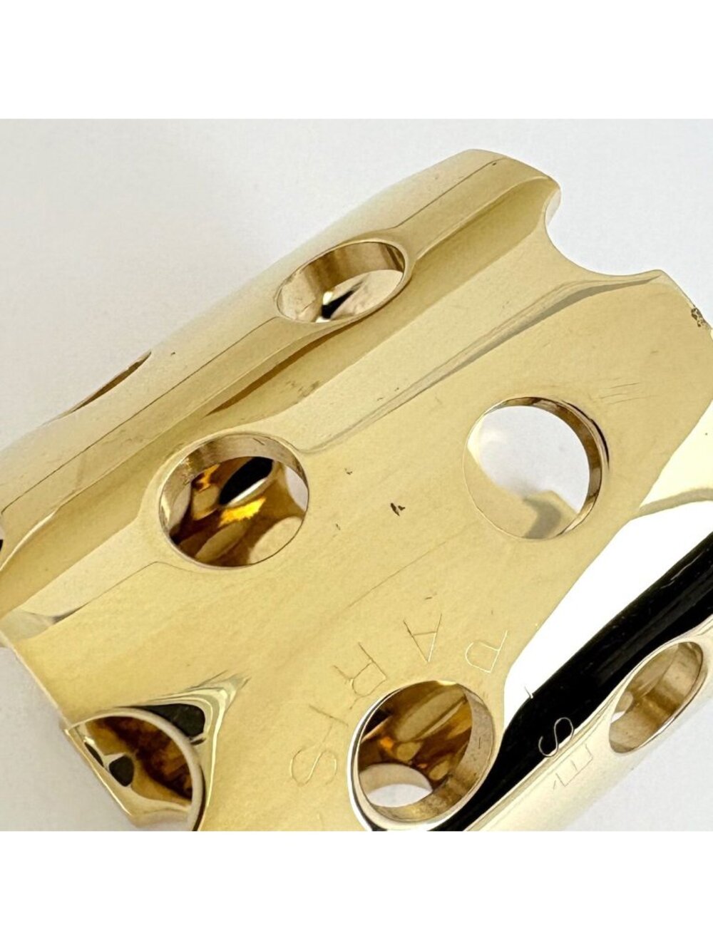 Hermes Perforet Scarf Ring Gold Plated - Picture 4 of 4